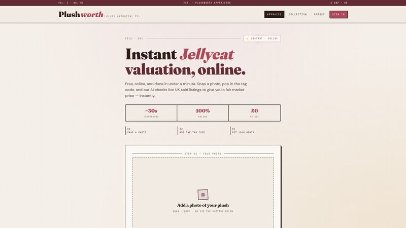 Plushworth — Full Build & AI Tooling website screenshot